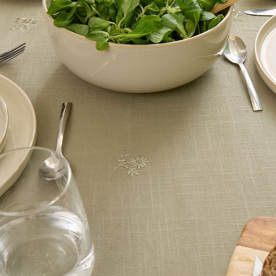 Τραπεζομάντηλο Βαμβακερό A-s Joy Khaki 150x250εκ.