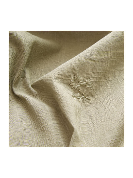 Cotton Tablecloth A-s Joy Khaki 150x250cm