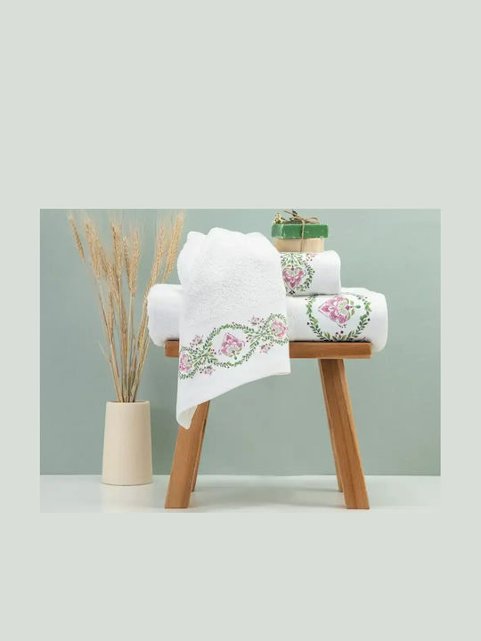 Borea Bath Towels Set 3 pcs Lotus Cream