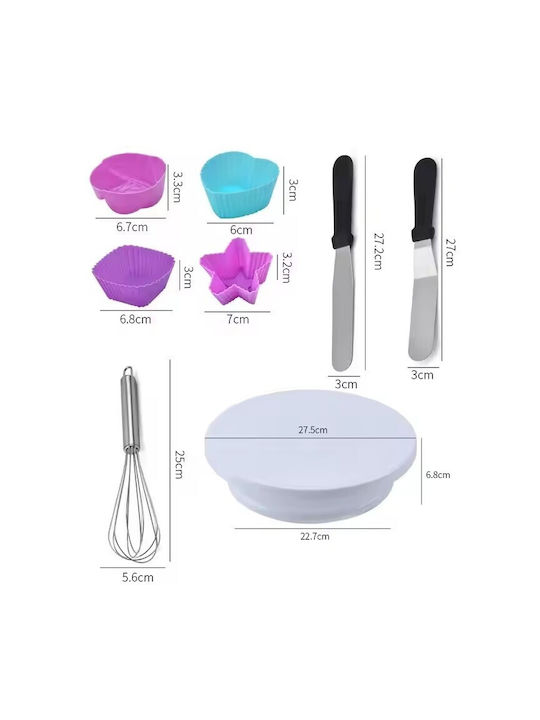 Alista Home Set Konditoreiwerkzeuge aus Kunststoff 28cm 80 Stück