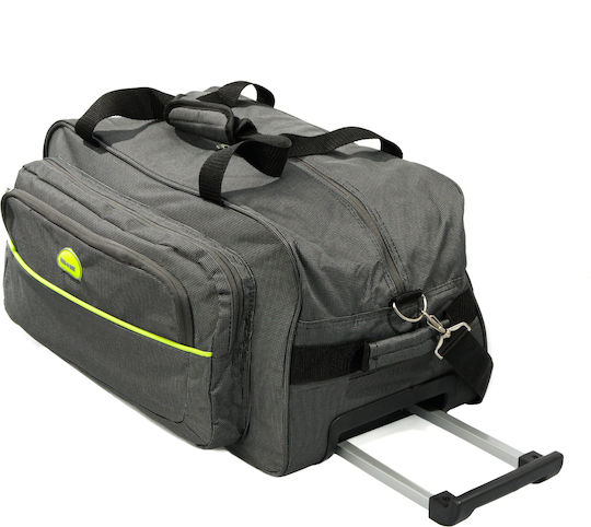Lamonza Superlight Geantă de Voiaj Gri cu Roți Textilă M55xL30xÎ30cm