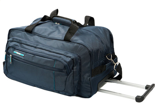 Lamonza Ultralight Geantă de Voiaj Albastru Marin cu Roți Textilă M55xL30xÎ30cm