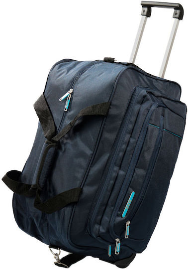 Lamonza Ultralight Geantă de Voiaj Albastru Marin cu Roți Textilă M55xL30xÎ30cm