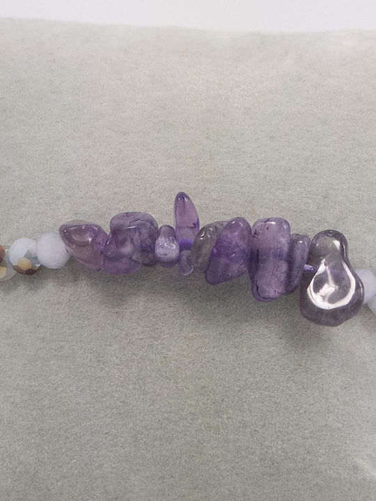 Γυναικείο Μακραμέ Βραχιόλι Πέτρα Μοβ Amethyst Χάντρες 527299-5-μωβ Γυναικείο Μακραμέ Βραχιόλι Πέτρα Μοβ Amethyst Χάντρες 527299-5-μωβ