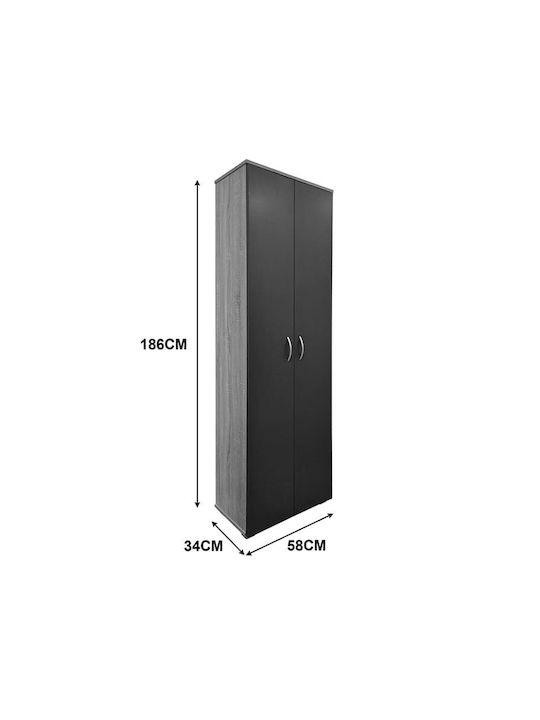 Metall Schuhorganisator Racka 58x34x186cm