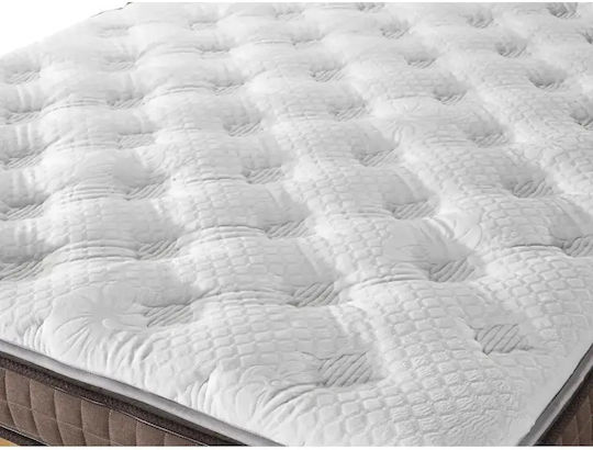 Diamond Mattress Topper Medium Firmness Gray 90x190x5cm
