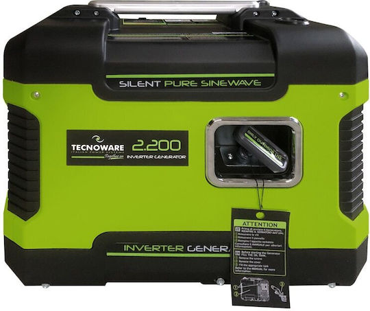 Tecnoware Generator Silențios Invertor pe Benzină Patru Timpi cu Demaror Manual