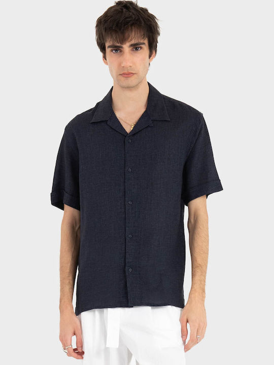 Shirt Short Sleeve Shirt In Regular Fit Blue