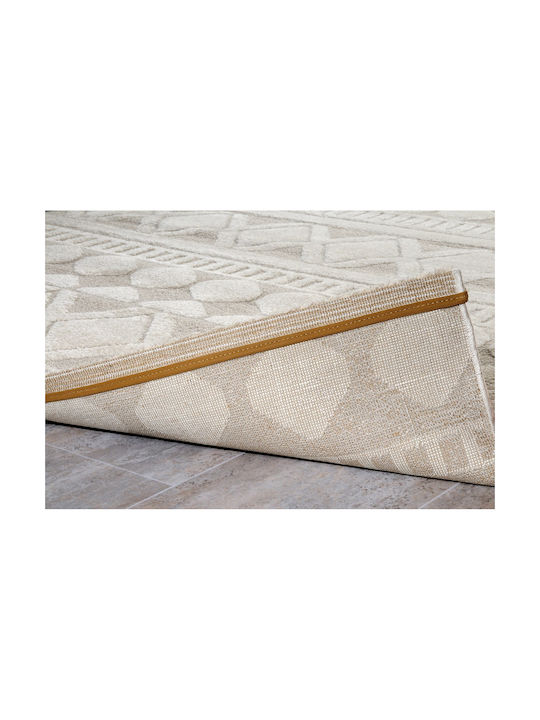 Tzikas Carpets Elio 62858 Σετ Μοντέρνα Χαλιά Κρεβατοκάμαρας Λευκό 354-0-355-62858-060 3τμχ