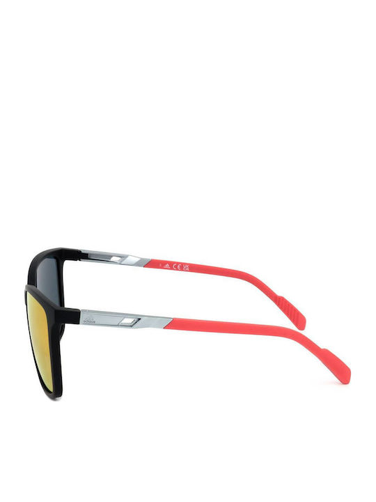 adidas Sport Asp Unisex Sunglasses with Black Frame and Red Lens SP0059 02L