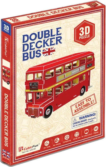 Double Decker Bus Puzzle 3D 57pcs S3018h