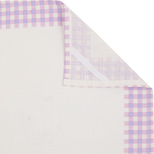 Ποτηρόπανο από 100% Βαμβάκι σε Λευκό Χρώμα 45x70cm 3τμχ