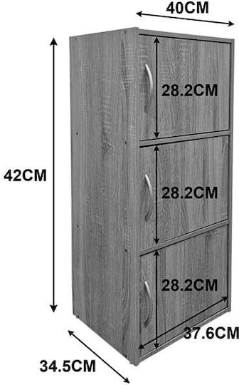 Soline Στήλη Κουζίνας Λευκό 40x34.5x90.5εκ.