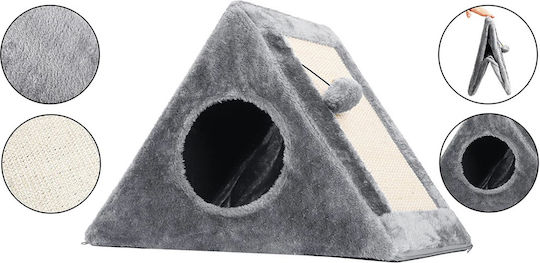 Cozy Cat House Scratching Area Ball 44x42x26 Cm Gray