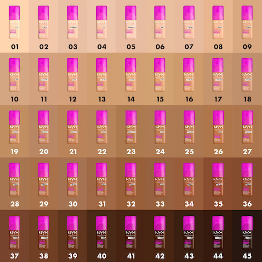 NYX Professional Makeup Make'Em Wonder Liquid Foundation 4 Cool Porcelain 30ml
