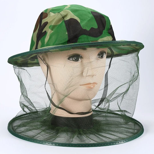Pălărie De Protecție Împotriva Insectelor Zola Pliabilă Pentru Pescuit Drumeții Universală Diametru 33 Cm Verde Armatei