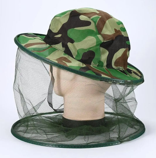 Pălărie De Protecție Împotriva Insectelor Zola Pliabilă Pentru Pescuit Drumeții Universală Diametru 33 Cm Verde Armatei