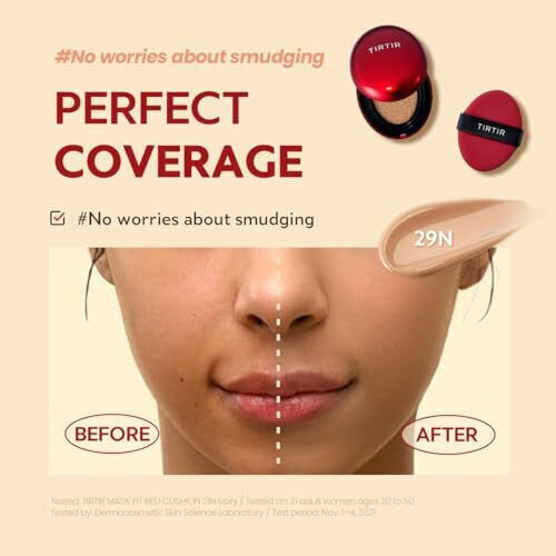Tirtir Mask Fit Red Cushion Make Up SPF40 21n Ivory 4.5gr
