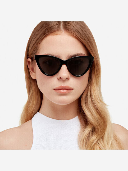 Hawkers Cosmo Woman Sunglasses with Black Horn-Rimmed Frame Dark Polarized HKRS4054