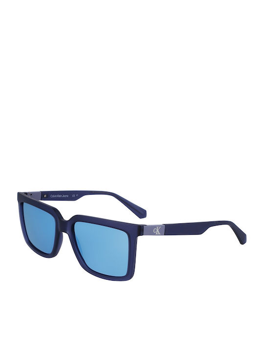 Calvin Klein Feminini Ochelari de soare cu Albastru marin Cadru și Albastru Lentilă CKJ23659S 050
