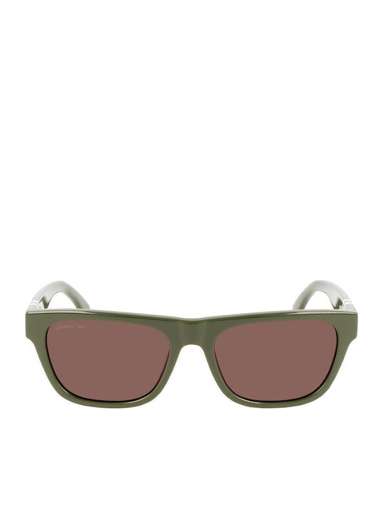 Lacoste Ochelari de soare cu Verde Din plastic Rame și Maro Lentilă L979S-275