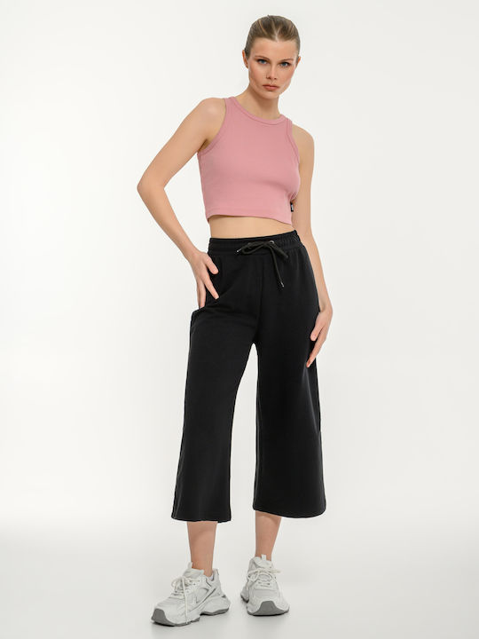 Women's Sports Crop Top Sleeveless Pink
