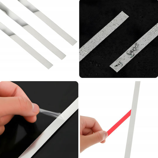 Self-adhesive Decorative Tape Interior Zola Length 10 M Width 2 Cm Flexible Pvc Silver