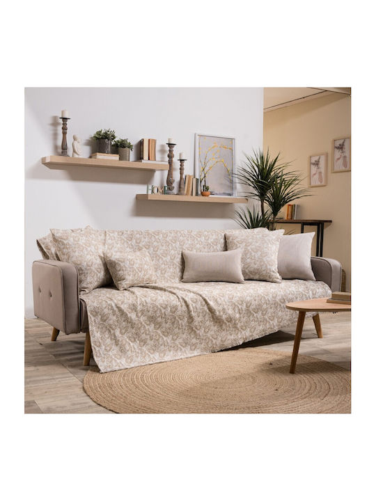 Teoran Ferrara Four-Seater Sofa Throw Chenille 180x350cm