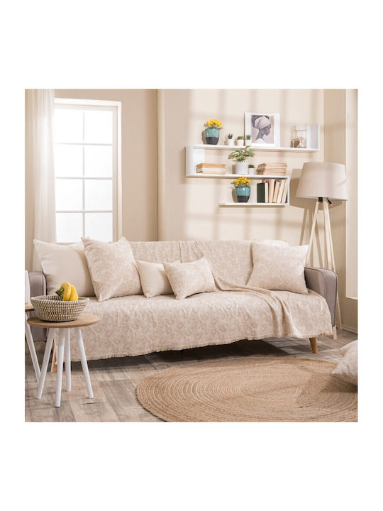 Teoran Ferrara Dreisitzer-Sofa Wurf Chenille 180x300cm