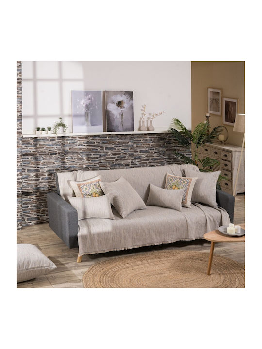 Teoran Lecce Decken & Couchdecken Viersitzer-Sofa Überwurf Chenille 180x350cm Lecce