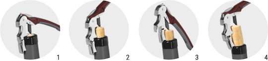 Ανοιχτήρι Κρασιού Professional Burgundy – Black Murano 56 A N 00056557
