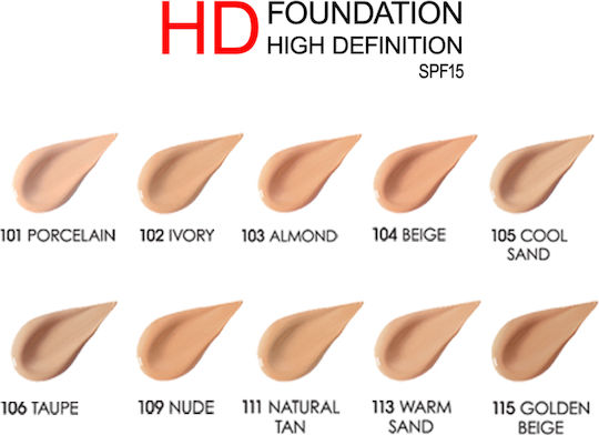 Golden Rose Liquid Foundation SPF15 104 Beige 30ml