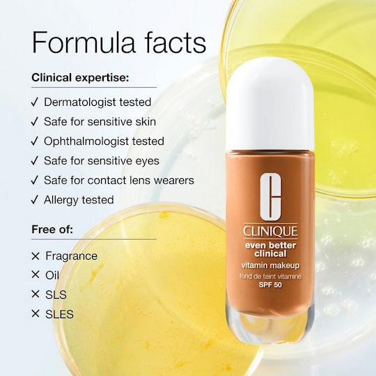 Clinique Even Better Clinical Flüssiges Make-up/Foundation SPF50 Hell Kühl 3 30ml