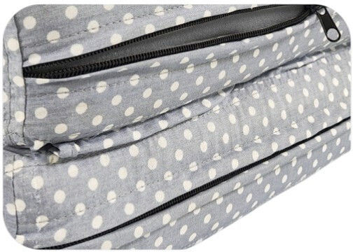 Saltea Pliabilă Pentru Oaspeți Gri Cu Buline 120x180x6cm