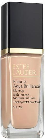 Estee Lauder Futurist Aqua Brilliance Spf20 Make Up Лилаво/бяло SPF20 1C1 Cool Bone 30мл