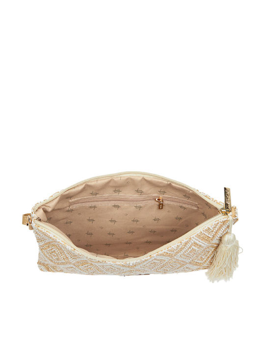 Straw Women's Envelope Bag Ecru