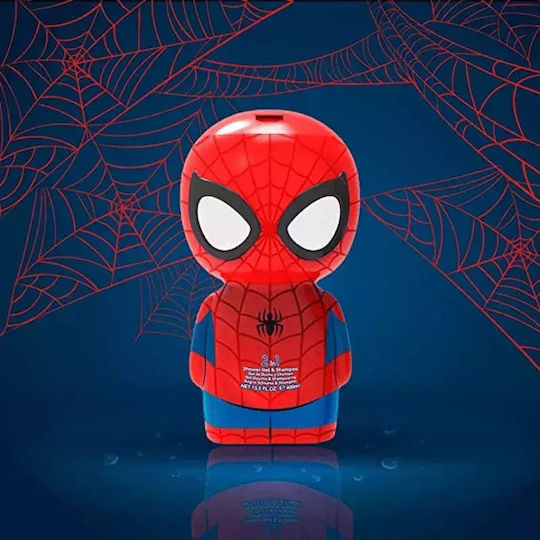 Air-Val International Παιδικό Αφρόλουτρο & Σαμπουάν Spiderman σε Μορφή Gel 400ml