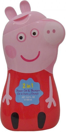 Air-Val International Παιδικό Αφρόλουτρο & Σαμπουάν Peppa Pig σε Μορφή Gel 400ml