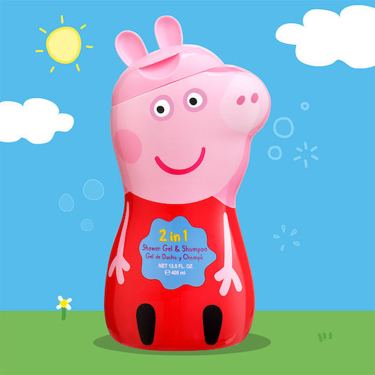 Air-Val International Παιδικό Αφρόλουτρο & Σαμπουάν Peppa Pig σε Μορφή Gel 400ml