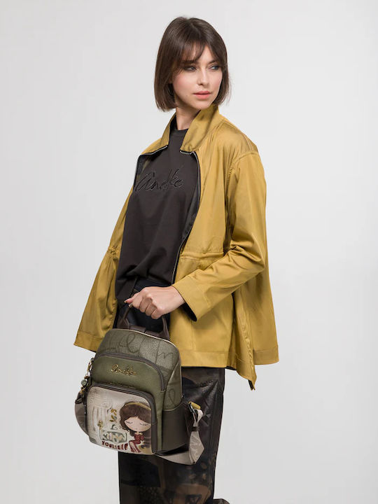 Damen Rucksack Khaki