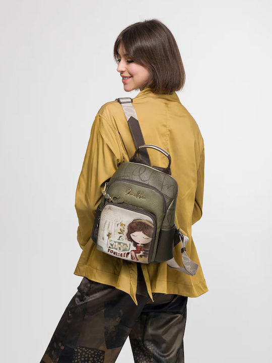 Damen Rucksack Khaki