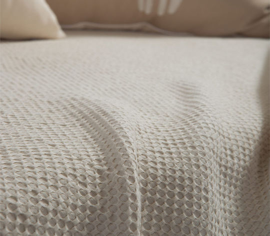 Nef-Nef Homeware Betty Three-Seater Sofa Throw 180x300cm Ecru