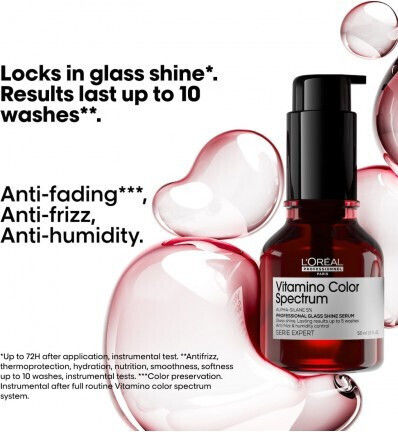 L'Oréal Professionnel Serie Expert Vitamino Color Spectrum Glass Shine Leave In Hair Serum for Anti-Frizz 30ml