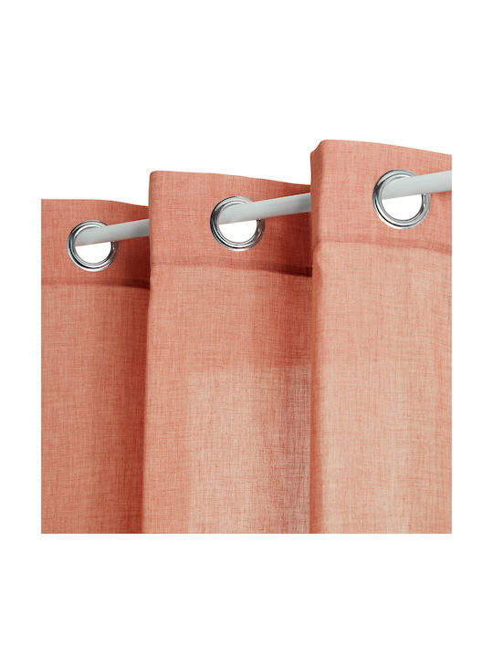 Κουρτίνα με Τρουκς Paxta Terracotta 135x240εκ.