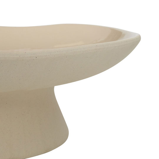A-s Decorative Ceramic Beige Bowl 28x28x10cm