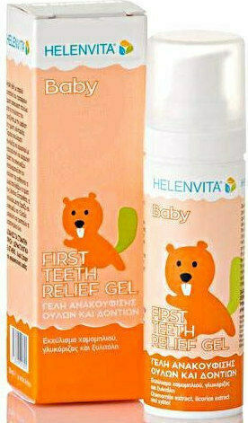 Helenvita Baby First Teeth Relief Gel Gum Relief Product Chamomile Licorice and Xylitol Extract 30ml