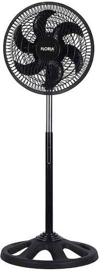 Ventilator Pe Piedestal 55W Diametru 25.4cm Negru
