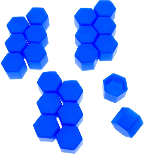19 Mm Blue Screw Caps 20 Pcs Installation Removal