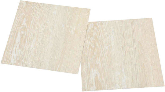 vidaXL Set Plastic Floor PVC With 55 Tiles 1.5mm L30.5xW30.5cm Beige