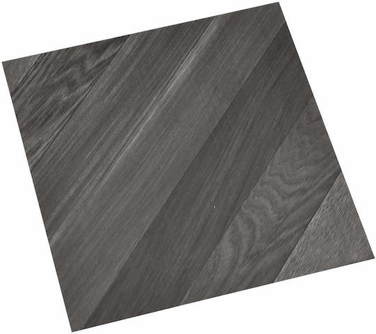 vidaXL PVC Plastic Floor Set with 55 Tiles 1.5mm M30.5xP30.5cm Gray